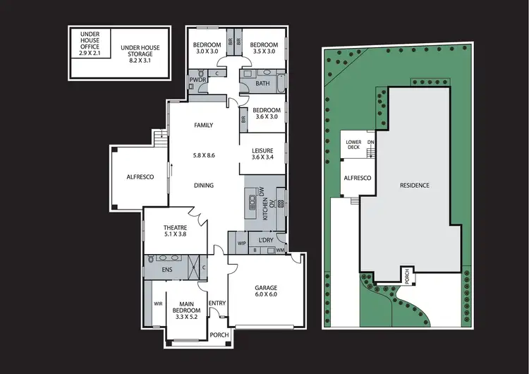 Floorplan of Homely house listing, 58 Outlook Drive, Drouin VIC 3818