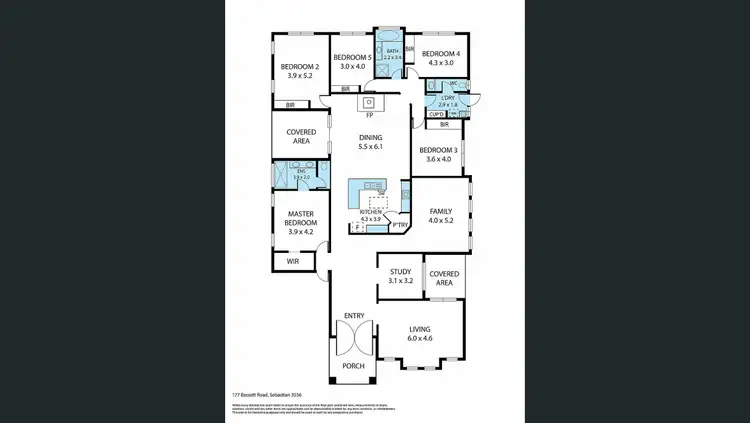 Floorplan of Homely house listing, 177 Bassett Rd, Sebastian VIC 3556