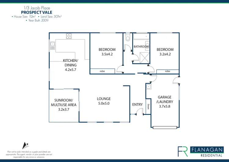 Floorplan of Homely unit listing, Unit 1/3 Jacob Pl, Prospect Vale TAS 7250