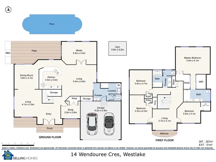Floorplan of Homely house listing, 14 Wendouree Cres, Westlake QLD 4074