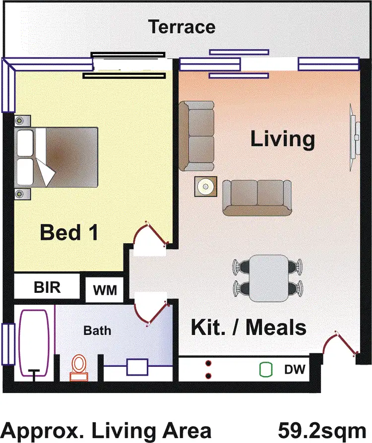 Floorplan of Homely apartment listing, 26/55 Peter Thomson Dr, Fingal VIC 3939