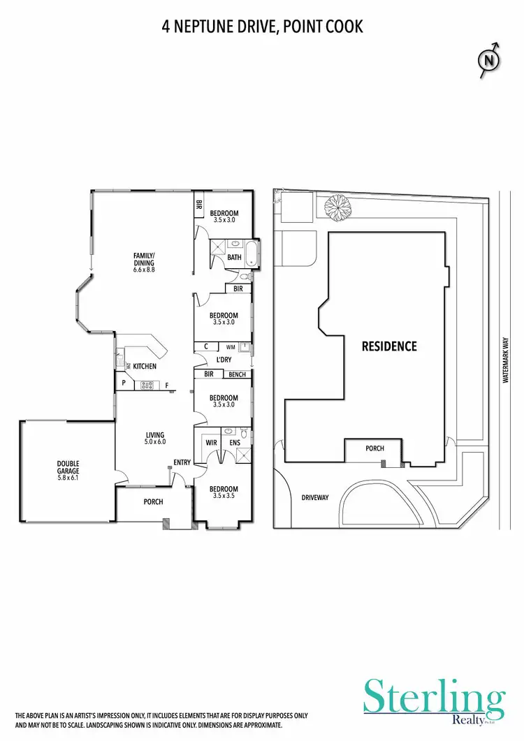 Floorplan of Homely house listing, 4 Neptune Drive, Point Cook VIC 3030