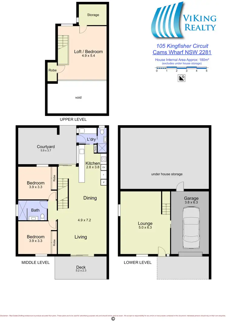 Floorplan of Homely townhouse listing, 105 Kingfisher Cct, Cams Wharf NSW 2281