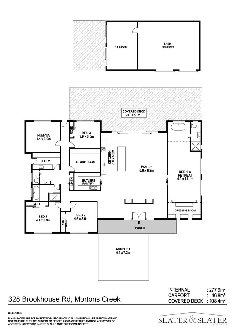 Floorplan of Homely rural property listing, 328 Brookhouse Rd, Pembrooke NSW 2446