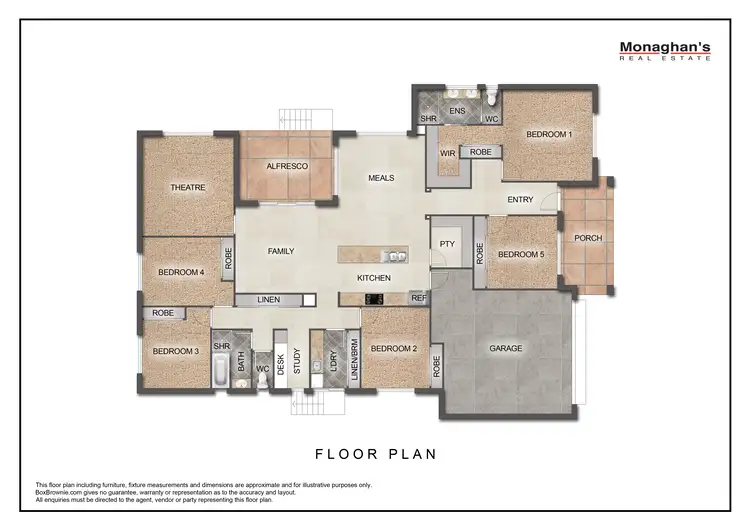 Floorplan of Homely house listing, 5 Holmes Ct, Stawell VIC 3380