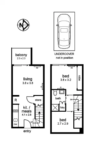 Floorplan of Homely apartment listing, 106/201 Powlett Street, East Melbourne VIC 3002