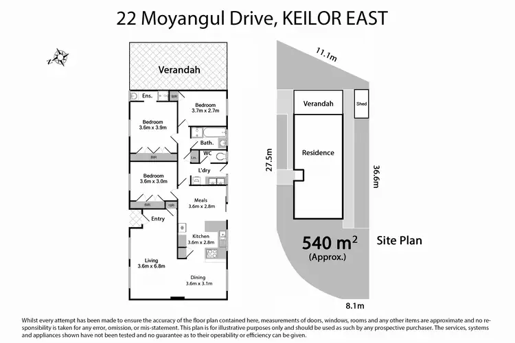 Floorplan of Homely house listing, 22 Moyangul Dr, Keilor East VIC 3033