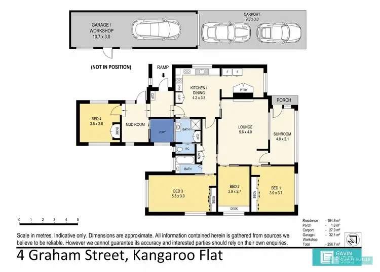 Floorplan of Homely house listing, 4 Graham St, Kangaroo Flat VIC 3555