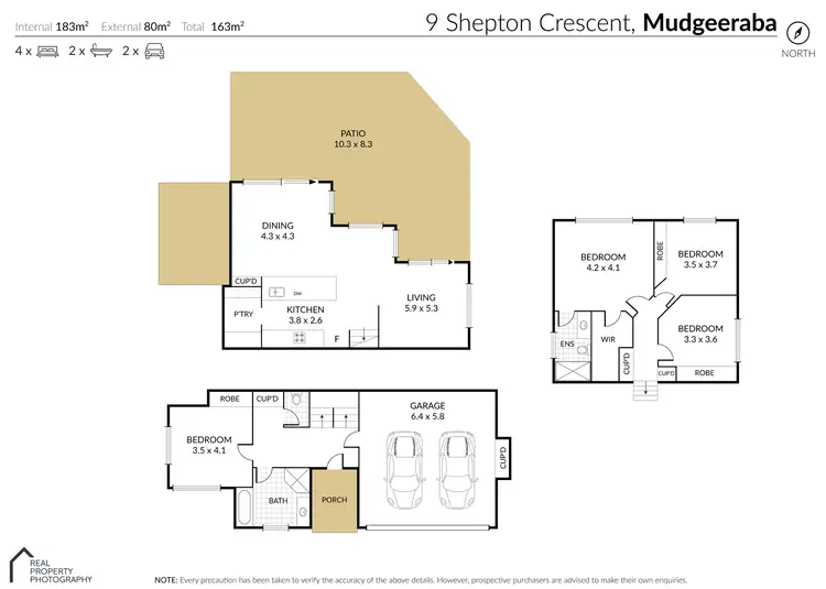 Floorplan of Homely house listing, 9 Shepton Cres, Mudgeeraba QLD 4213