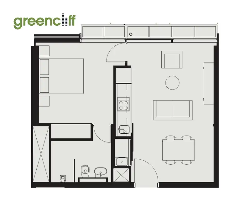 Floorplan of Homely apartment listing, E604/3 Carlton St, Chippendale NSW 2008