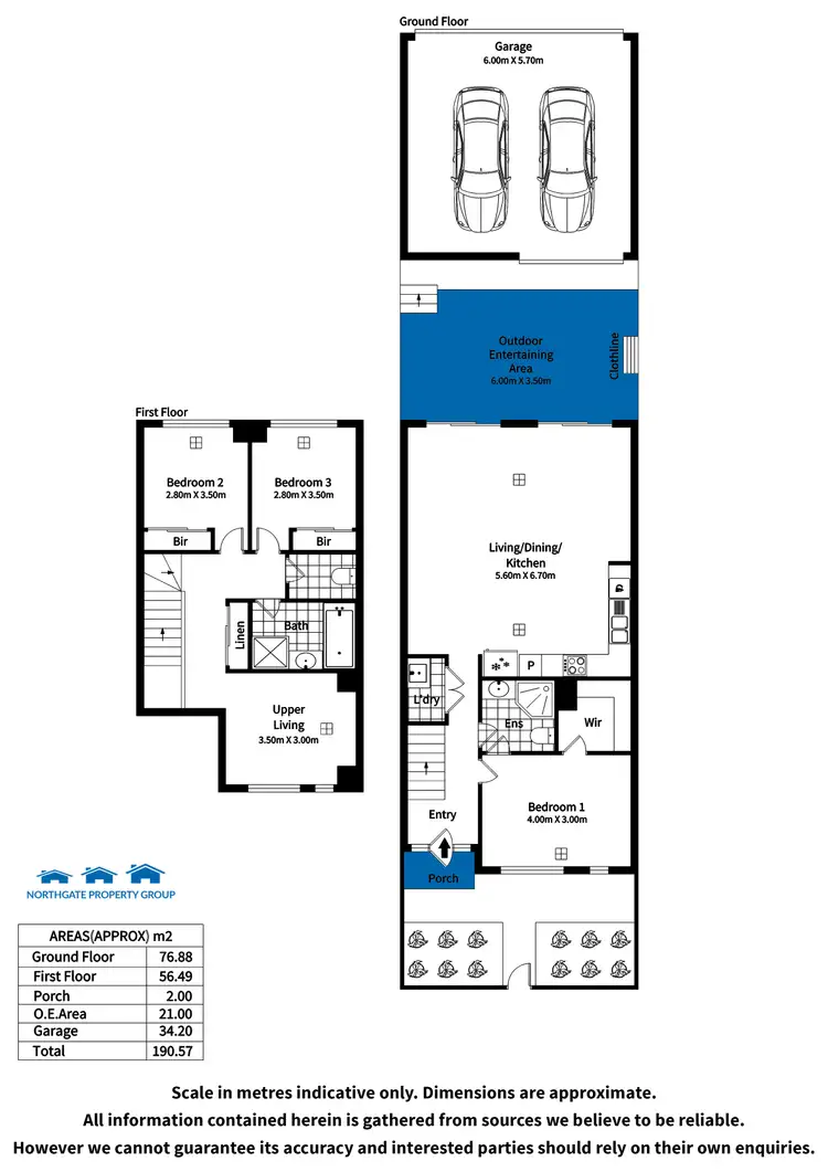 Floorplan of Homely townhouse listing, 8 Creekside Lane, Blakeview SA 5114