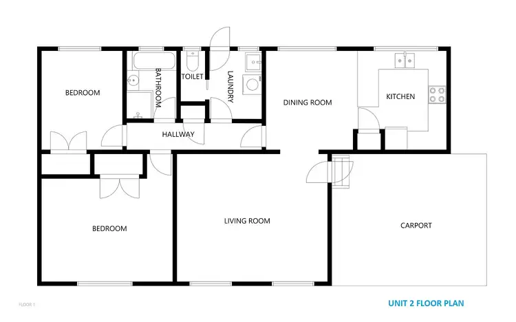 Floorplan of Homely unit listing, 46 Sapphire Coast Dr, Berrambool, Merimbula NSW 2548