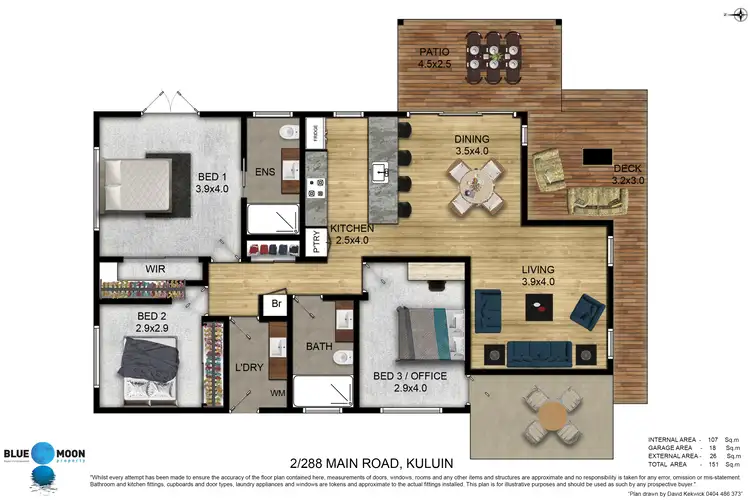 Floorplan of Homely house listing, 288B Main Rd, Kuluin QLD 4558