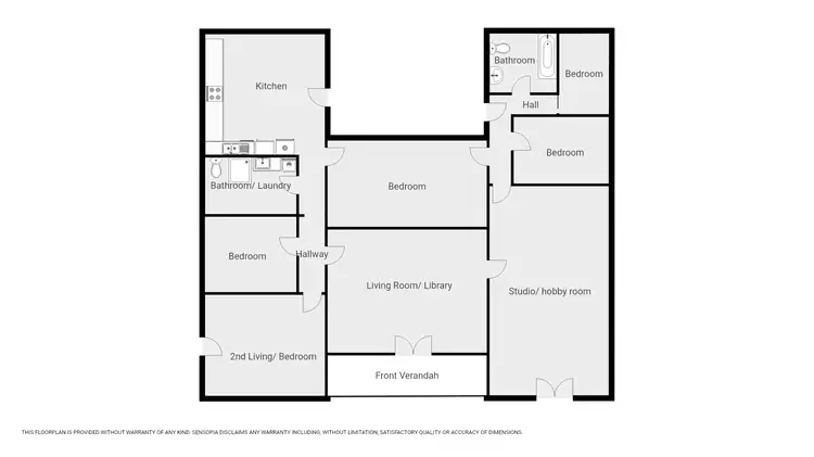 Floorplan of Homely house listing, 34 Bunbury St Glenorchy Via, Stawell VIC 3380