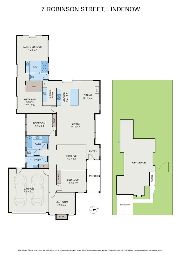 Floorplan of Homely house listing, 7 Robinson St, Lindenow VIC 3865