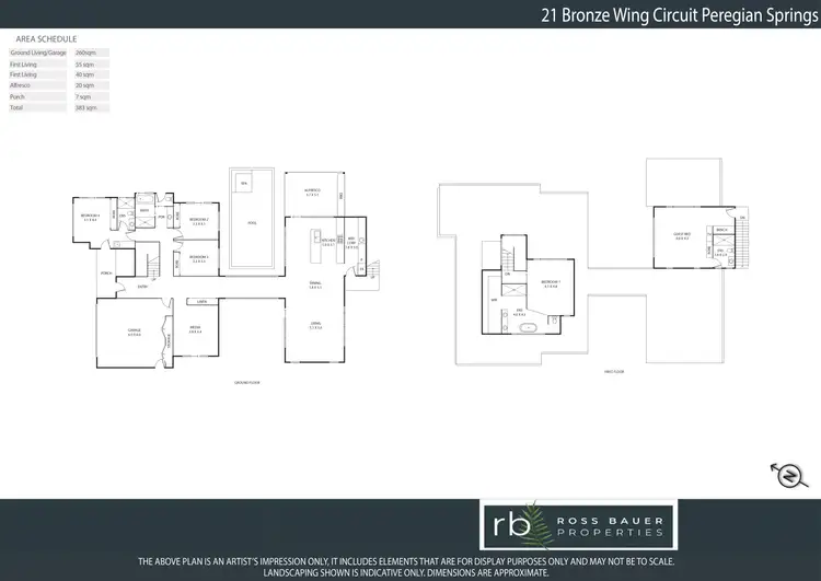 Floorplan of Homely house listing, 21 Bronze Wing Cct, Peregian Springs QLD 4573