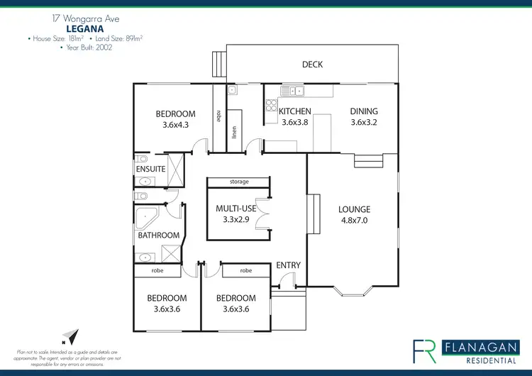 Floorplan of Homely house listing, 17 Wongarra Ave, Legana TAS 7277