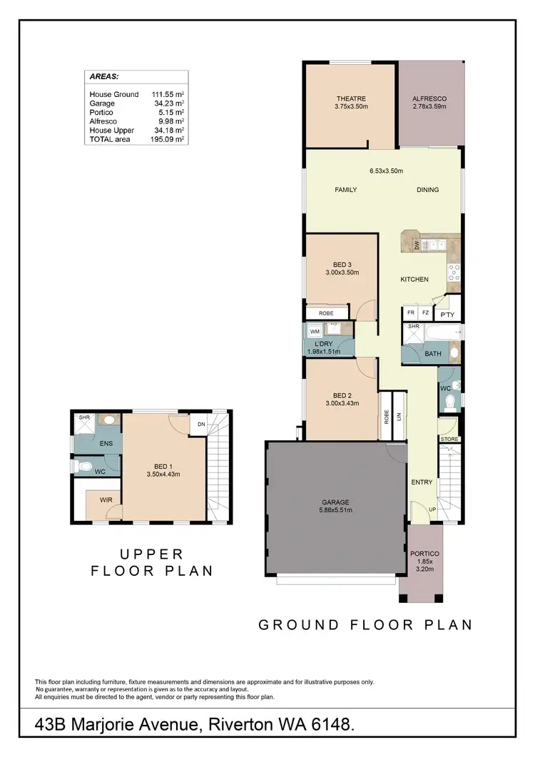 Floorplan of Homely house listing, 43B Marjorie Avenue, Riverton WA 6148