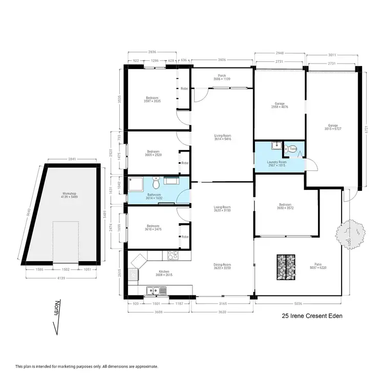 Floorplan of Homely house listing, 25 Irene Cres, Eden NSW 2551