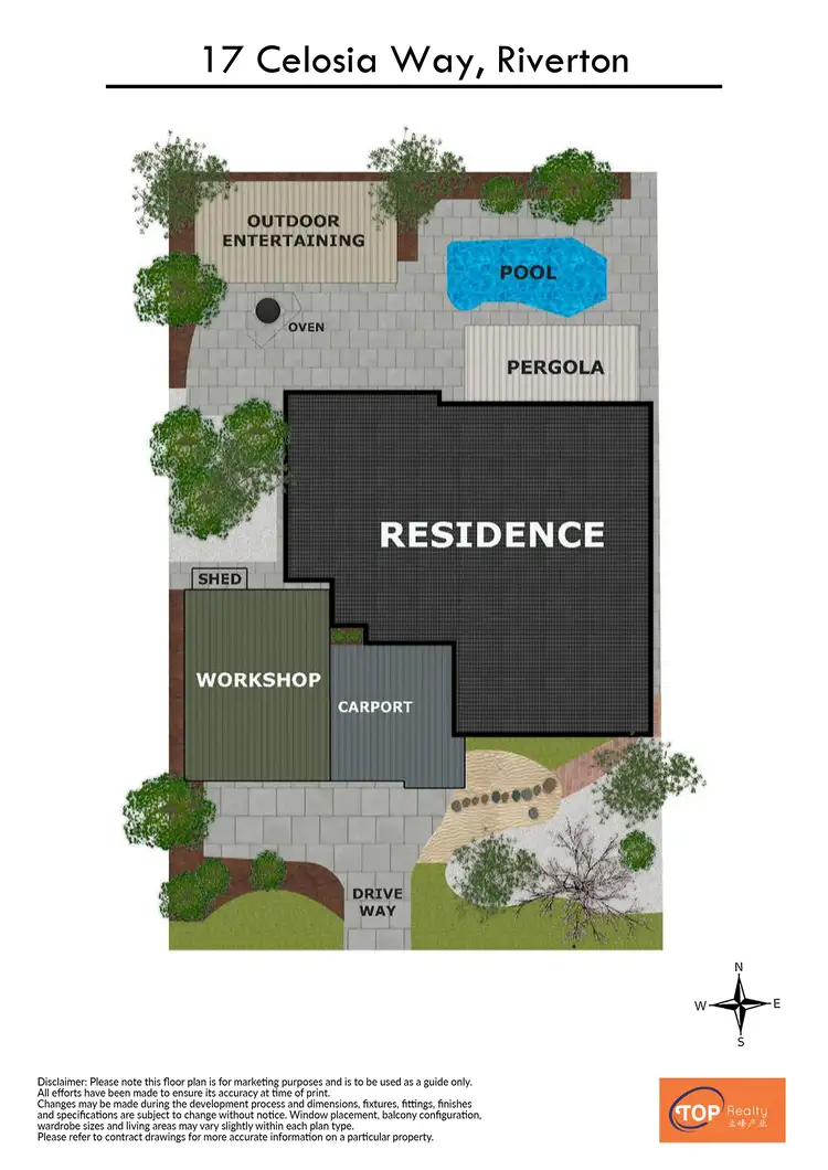 Floorplan of Homely house listing, 17 Celosia Way, Riverton WA 6148