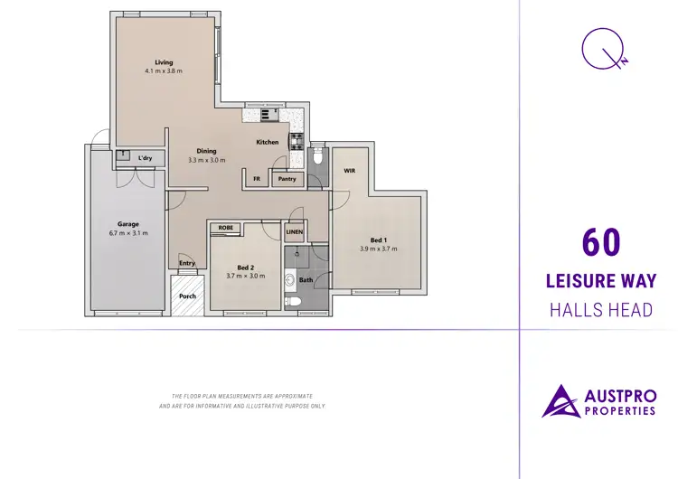 Floorplan of Homely unit listing, 60 Leisure Way, Halls Head WA 6210