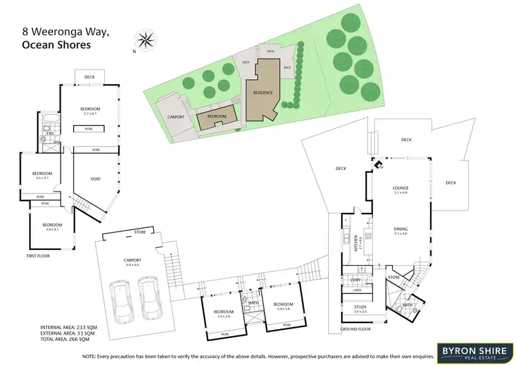 Floorplan of Homely house listing, 8 Weeronga Way, Ocean Shores NSW 2483