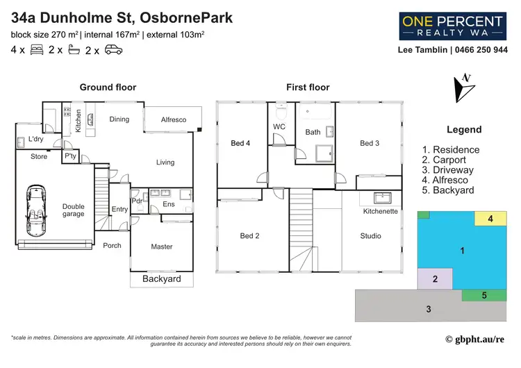 Floorplan of Homely house listing, 34A Dunholme St, Osborne Park WA 6017