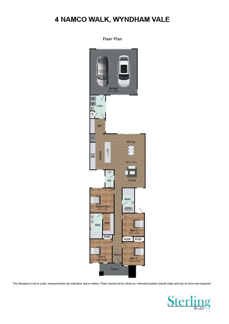 Floorplan of Homely house listing, 4 Namco Walk, Wyndham Vale VIC 3024
