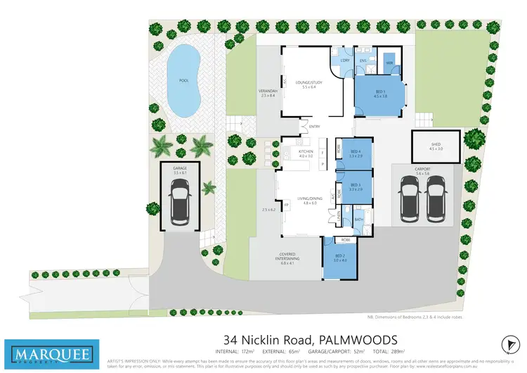 Floorplan of Homely house listing, 34 Nicklin Rd, Palmwoods QLD 4555