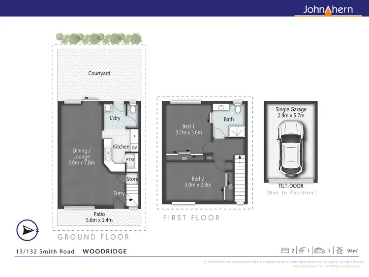 Floorplan of Homely townhouse listing, Unit 13/132-134 Smith Rd, Woodridge QLD 4114