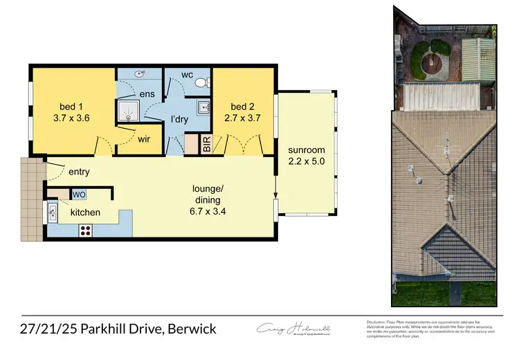Floorplan of Homely unit listing, Unit 27/21-25 Parkhill Dr, Berwick VIC 3806