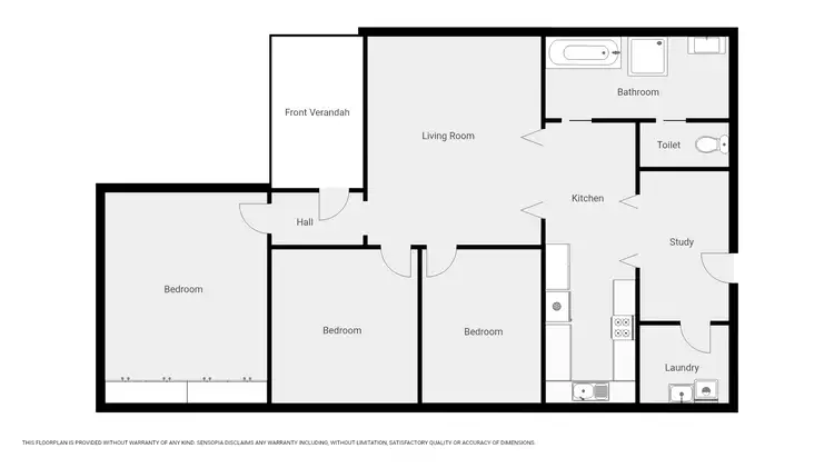 Floorplan of Homely house listing, 41 Burgh St, Stawell VIC 3380