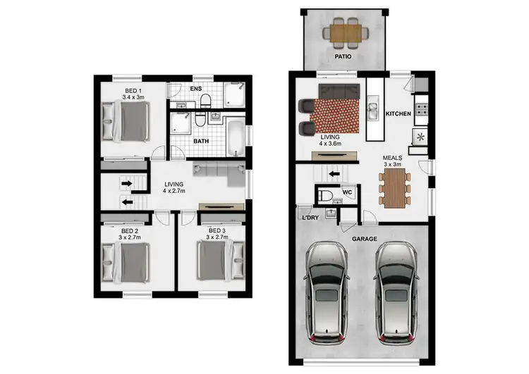 Floorplan of Homely townhouse listing, Unit 10/8 Kokuso Pl, Doolandella QLD 4077