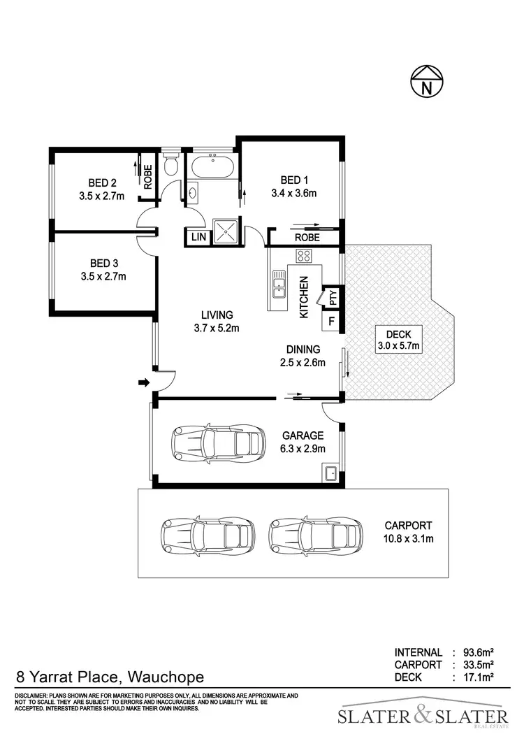 Floorplan of Homely house listing, 8 Yarrat Place, Wauchope NSW 2446