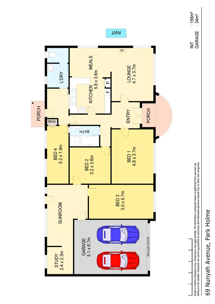 Floorplan of Homely house listing, 69 Nunyah Ave, Park Holme SA 5043