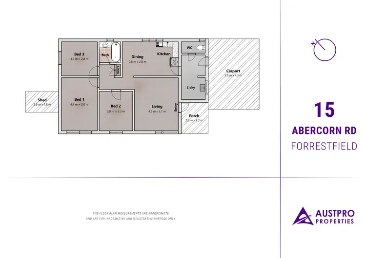 Floorplan of Homely house listing, 15 Abercorn Road, Forrestfield WA 6058