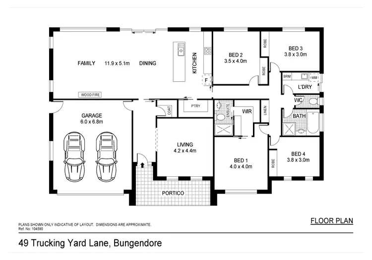 Floorplan of Homely house listing, 49 Trucking Yard Lane, Bungendore NSW 2621