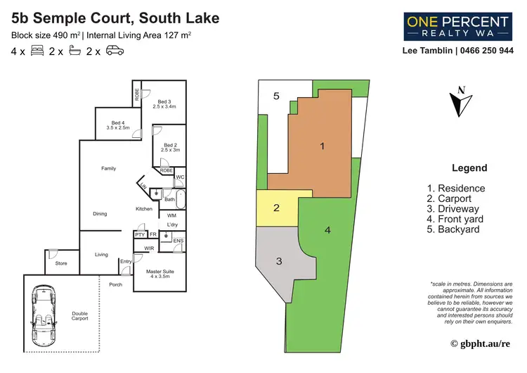 Floorplan of Homely house listing, 5 Semple Ct, South Lake WA 6164