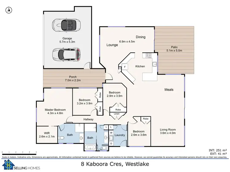 Floorplan of Homely house listing, 8 Kaboora Cres, Westlake QLD 4074