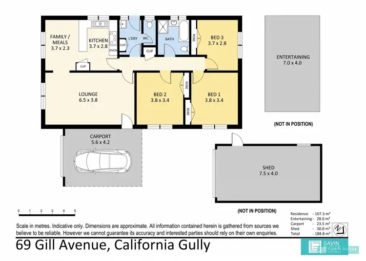 Floorplan of Homely house listing, 69 Gill Ave, California Gully VIC 3556