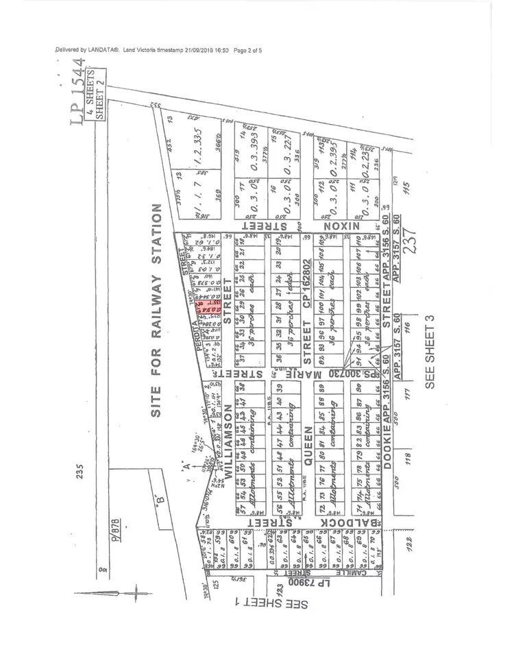 Floorplan of Homely land listing, 27 Williamson St, Dookie VIC 3646