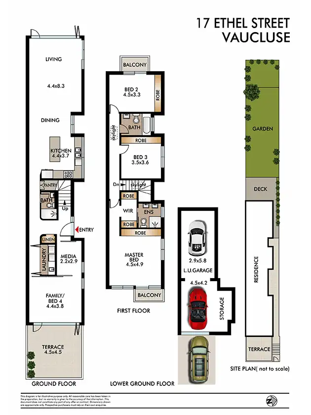 Floorplan of Homely house listing, 17 Ethel St, Vaucluse NSW 2030