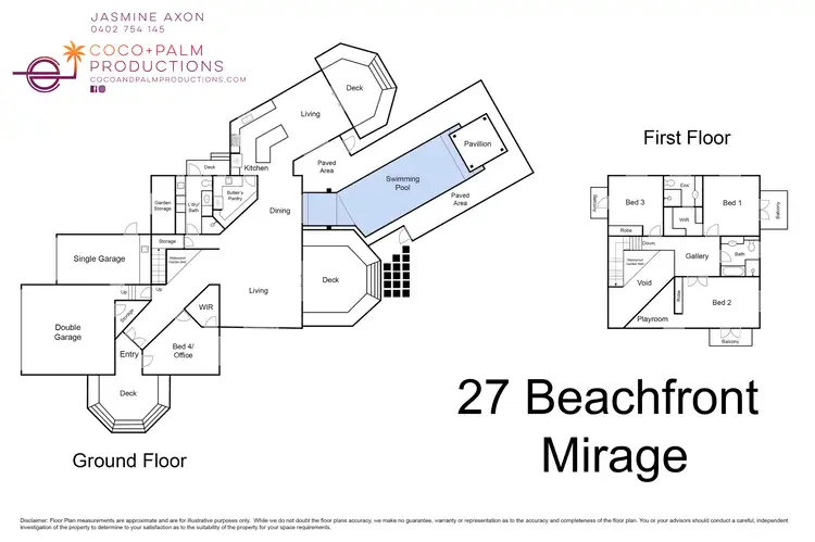 Floorplan of Homely house listing, 27 Beachfront Mirage Dr, Port Douglas QLD 4877