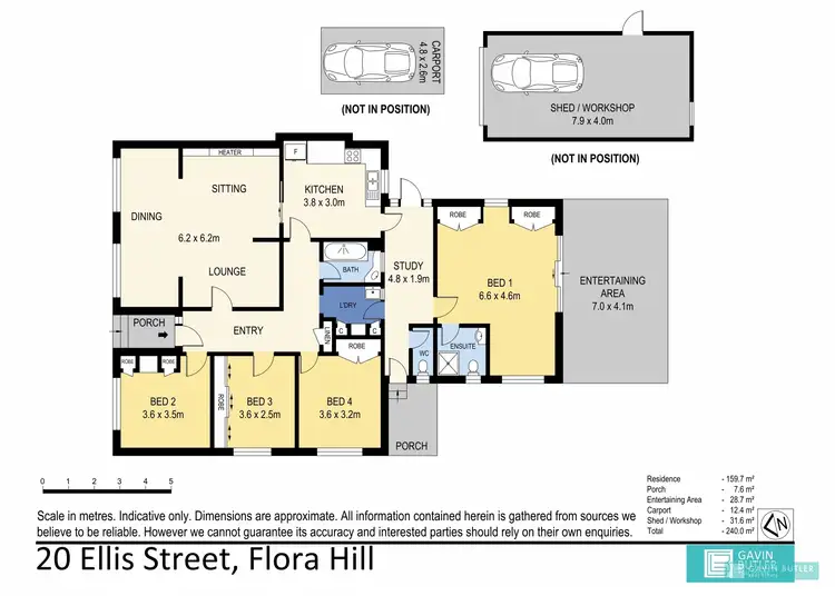 Floorplan of Homely house listing, 20 Ellis St, Flora Hill VIC 3550