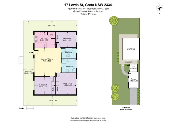 Floorplan of Homely house listing, 17 Lewis Street, Greta NSW 2334