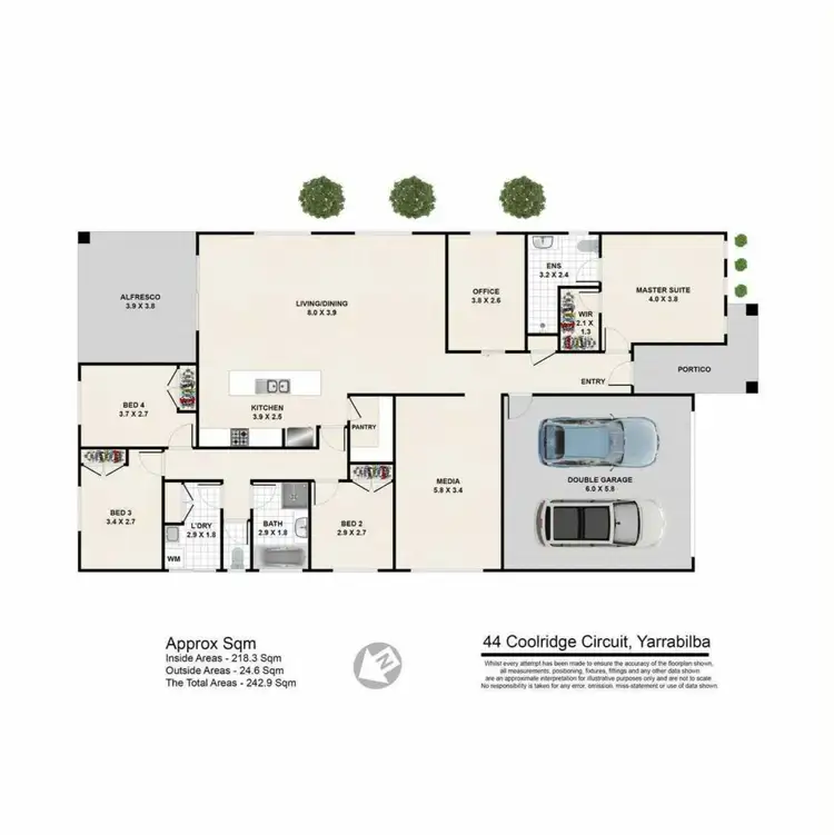 Floorplan of Homely house listing, 44 Coolridge Cct, Yarrabilba QLD 4207