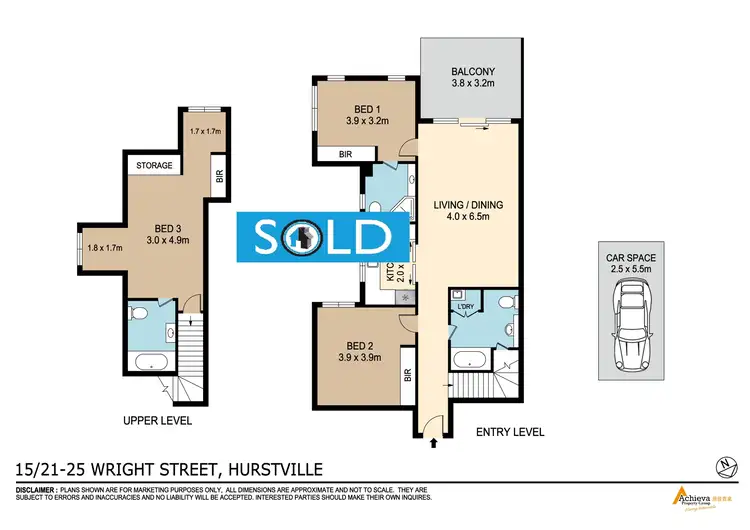 Floorplan of Homely unit listing, 15/21-25 Wright St, Hurstville NSW 2220