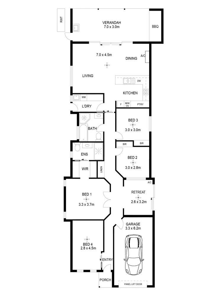 Floorplan of Homely house listing, 81 Coromandel Dr, Mccracken SA 5211