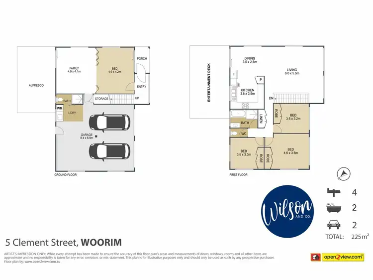 Floorplan of Homely house listing, 5 Clement St, Woorim QLD 4507