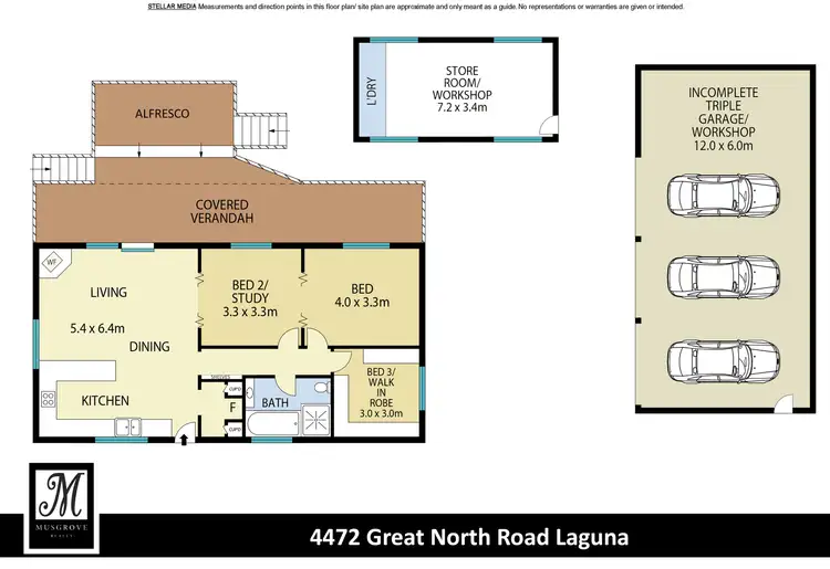 Floorplan of Homely rural property listing, 4472 Great North Road, Laguna NSW 2325